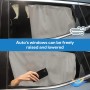 Clundoo 2 Unidades Parasol de Coche, Bebe, Infantil Lateral Ventana Trasero, para Boquear los Rayos UV y el Calor, Fácil de