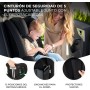 Kinderkraft SAFETY FIX 2 I-SIZE 75-150 cm Silla coche grupo 1 2 3 isofix, Asiento amplio y blando para niño, Arnés interior de 5