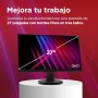Lenovo N27q Pantalla 27" QHD (IPS, 100Hz, 4ms, Cable DP, HDMI, AMD FreeSync) Ajuste Giratorio - Negro
