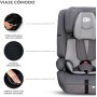 Kinderkraft SAFETY FIX 2 I-SIZE 75-150 cm Silla coche grupo 1 2 3 isofix, Asiento de coche amplio y blando para niño, Arnés