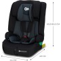 Kinderkraft SAFETY FIX 2 I-SIZE 75-150 cm Silla coche grupo 1 2 3 isofix, Asiento de coche amplio y blando para niño, Arnés