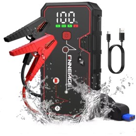 FNNEMGE Arrancador de Coches, 4000A 21800mAh Arrancador Batería Coche(para Todo Vehículo 8,0L de Gasolina o 6,5L de