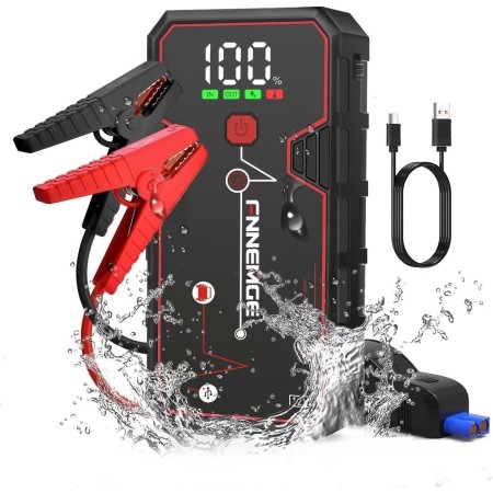 FNNEMGE Arrancador de Coches, 4000A 21800mAh Arrancador Batería Coche(para Todo Vehículo 8,0L de Gasolina o 6,5L de