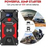 FNNEMGE Arrancador de Coches, 4000A 21800mAh Arrancador Batería Coche(para Todo Vehículo 8,0L de Gasolina o 6,5L de