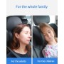 JOFLVA Reposacabezas Lateral Del Coche, Reposacabezas Coche Niño, Soporte Para Cuello Retráctil Extraíble Almohada Del