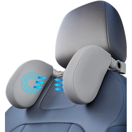 JOFLVA Reposacabezas Lateral Del Coche, Reposacabezas Coche Niño, Soporte Para Cuello Retráctil Extraíble Almohada Del