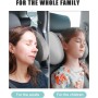 JOFLVA Reposacabezas Lateral Del Coche, Reposacabezas Coche Niño, Soporte Para Cuello Retráctil Extraíble Almohada Del