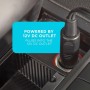 Black+Decker Aspirador de Mano para Coche 12V, Acción Ciclónica, Tubo Flexible 80cm, Adaptador para Mechero, 5m de Cable,