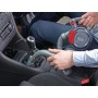 Black+Decker Aspirador de Mano para Coche 12V, Acción Ciclónica, Tubo Flexible 80cm, Adaptador para Mechero, 5m de Cable,