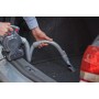 Black+Decker Aspirador de Mano para Coche 12V, Acción Ciclónica, Tubo Flexible 80cm, Adaptador para Mechero, 5m de Cable,