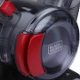Black+Decker Aspirador de Mano para Coche 12V, Acción Ciclónica, Tubo Flexible 80cm, Adaptador para Mechero, 5m de Cable,