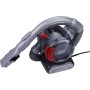 Black+Decker Aspirador de Mano para Coche 12V, Acción Ciclónica, Tubo Flexible 80cm, Adaptador para Mechero, 5m de Cable,