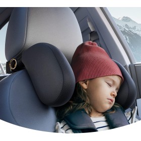 ZOKOE reposacabezas coche niño 1 minuto de montaje y desmontaje rápido Respaldo para la cabeza transpirable y suave Almohada