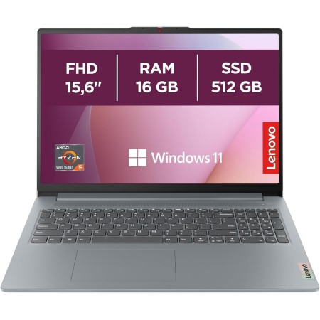Lenovo IdeaPad Slim 3 Gen 8 - Ordenador Portátil 15.6" FHD Intel Core i7-13620H, Intel UHD Graphics,16GB RAM, 512GB SSD, Wi-Fi