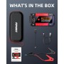 CARHEV Arrancador de Coches 6000A, 26800mAh Arrancador de Baterias de Coches (para 10.0L de Gasolina o 10.0L de Diésel) 12V