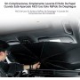 Zuquik Parasol Universal para Coche, para Sedan, SUV, monovolúmenes, con diseño de Ojos encantadores, Incluye Bolsa de