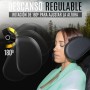 Reposacabezas Coche Niño + Protector Cinturon Coche, Pack Reposacabezas Coche Incluye Funda Cinturon Coche, Soporte Cabeza Niño
