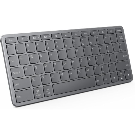 Lenovo Teclado Inalámbrico Multidispositivo (Android, Windows, iPadOS - Bluetooth, USB-C, 12 Teclas de Función) QWERTY Español -