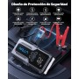 4-en-1 Arrancador de Baterias de Coche,4000A Arrancador de Coches con Compresor de Aire de 150 PSI/18W Carga Rápida y Pantalla