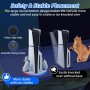 Mcbazel Soporte Vertical PS5 Slim con Luz Ambiental LED, Base de Carga Rápida para Dos Controladores con Accesorios Gancho