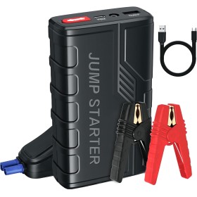 Arrancador de Baterias de Coche,1500 A Arrancador de Coches Portatil para Motor 7.0 L Gasolina o 5.5 L Diesel con Pinzas Bateria
