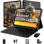 ZIOVO Android 14 Tablet 10 Pulgadas, 22GB RAM+128GB ROM (TF 1TB), 5G WiFi, Widevine L1/Octa-Core/2.0GHz/8000mAh/Cuerpo