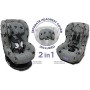 Dooky Grey Stars Funda De Asiento Infantil (ajuste Universal Para Muchos Modelos Populares, Grupo De Edad 1+ 9 - 18 Kg, Sistema
