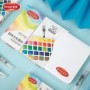 Juego de pintura de acuarela de 12/24/36/48 colores con pinceles de ag