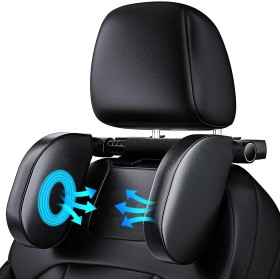 Aipwerer Reposacabezas Coche, Soporte para El Cuello Retráctil y Extraíble Almohada Gancho para Reposacabezas del Asiento del