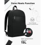 Lenovo Mochila B210 para ordenadores portátiles de 15.6 pulgadas, mochila ligera y repelente al agua, color negro