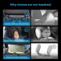 Aipwerer Reposacabezas Coche, Soporte para El Cuello Retráctil y Extraíble Almohada Gancho para Reposacabezas del Asiento del