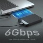 Caja USB 3,0 HDD 2,5 "tipo C Micro Cable disco duro externo USB 3,1 fu