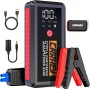 CARHEV Arrancador de Coche, 5000A Arrancador de Baterias de Coche (para 8.0L de Gasolina o 8.0L de Diésel) 12V Booster Jump