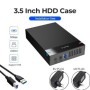 Caja HDD de 2,5/3,5 pulgadas, carcasa de disco duro USB 3,0 SATA a USB