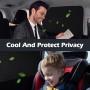 ZATOOTO Parasol Coche Lateral Magnético y Parasol de Ventana - Protector Solar para Bebés, Cortinas de Privacidad, Anti-UV -