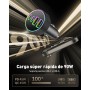 4-Puerto 90W Cargador Coche Carga Rapida, Dual USB-C & USB-A PD/QC Adaptador Movil Mechero Tipo-C Cargador Coche para iPhone