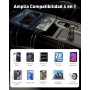 4-Puerto 90W Cargador Coche Carga Rapida, Dual USB-C & USB-A PD/QC Adaptador Movil Mechero Tipo-C Cargador Coche para iPhone