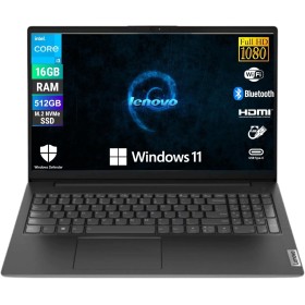 Lenovo, Ordenador portátil, pantalla Full HD de 15,6 pulgadas, Intel i3-1315U 6 Core 3,3 GHz, RAM 16 GB DDR4, 512 GB SSD NVMe,