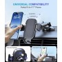 CIRYCASE Soporte Móvil Coche, [Agarre Superior] Sujeta Movil Coche 360° Giratorio para Parabrisas/Salpicadero, Suporte Telemovel