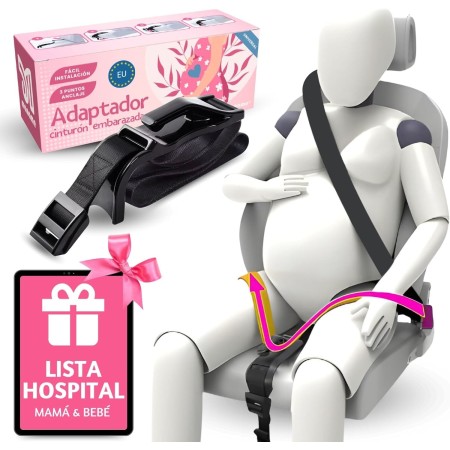 Maname® Cinturon Embarazada Coche Homologado. Adaptador Cinturón Embarazada Para Maternidad - Regalos Embarazadas - Cinturon