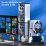 SOONHUA Estante de disco para videojuegos,cajas de almacenamiento de DVD, soporte de torre de almacenamiento de juegos de 36
