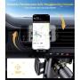 Miracase 2025 Soporte Movil Coche [Gancho Metálico Resistente] Suporte Telemovel Carro en Rotación 360° y Manejo con una Sola