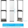 SOONHUA Estante de disco para videojuegos,cajas de almacenamiento de DVD, soporte de torre de almacenamiento de juegos de 36