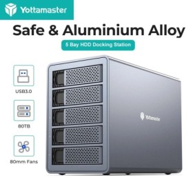 Caja de disco duro Yottamaster de 5 compartimentos USB3.1 GEN2 Caja de