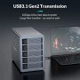 Caja de disco duro Yottamaster de 5 compartimentos USB3.1 GEN2 Caja de