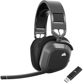 Corsair HS80 MAX Wireless Auriculares para Juegos Multiplataforma con Bluetooth – Dolby Atmos – Micrófono de Calidad Broadcast –