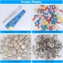 Zocipro Chinchetas Techo Coche, 65Pcs Botones Reparación Techo Coche, Remaches Retención Hebilla con 65 Pasadores de Colores 1