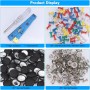 Zocipro Chinchetas Techo Coche, 65Pcs Botones Reparación Techo Coche, Remaches Retención Hebilla con 65 Pasadores de Colores 1
