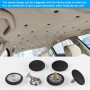 Zocipro Chinchetas Techo Coche, 65Pcs Botones Reparación Techo Coche, Remaches Retención Hebilla con 65 Pasadores de Colores 1