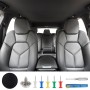 Zocipro Chinchetas Techo Coche, 65Pcs Botones Reparación Techo Coche, Remaches Retención Hebilla con 65 Pasadores de Colores 1